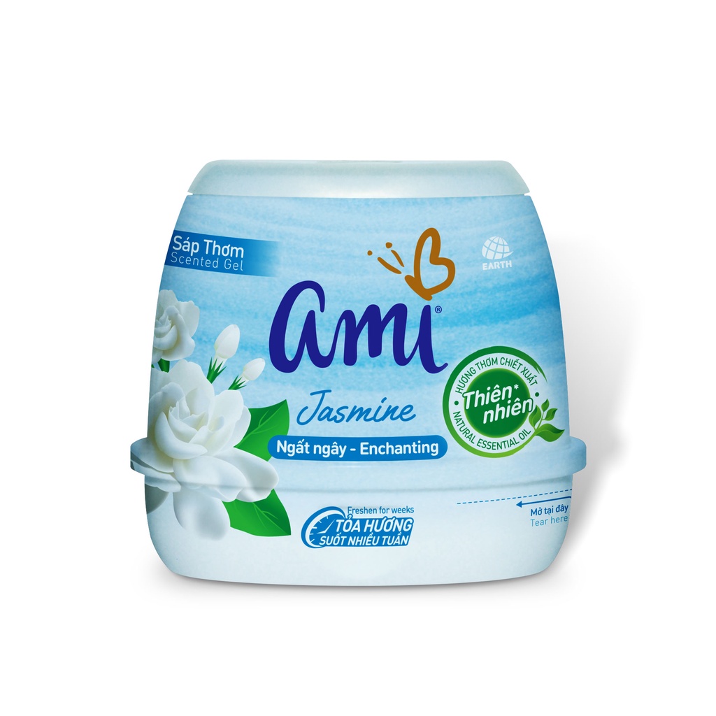 Sáp Thơm Ami Lavender 200gram hương hoa thiên nhiên giá siêu mềm sáp thơm phòng/ không gian ô tô khử mùi hiệu quả