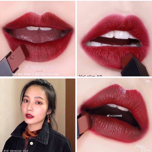 Son YSL Rouge Pur Couture The Slim Màu 18 Reverse Red - Mivu hàng Pháp