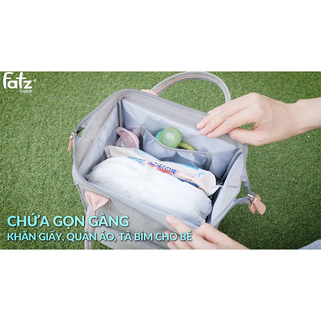 Ba Lô Bỉm Sữa Có Kết Hợp Túi Bảo Quản Bình Sữa - Multifit - Fatz Baby FB2020SL