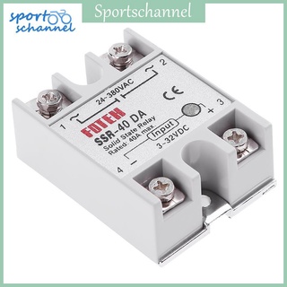 Mô Đun Rơ Le Bán Dẫn Dc 3-32v To Ac 24-380vac Ssr-40Da 40a