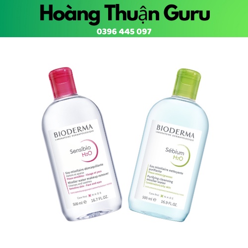 Nước tẩy trang Bioderma 500ml công nghệ Micellar Bioderma Sensibio dành cho mọi loại da