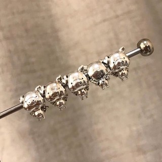 Charm heo bay dễ thương - bạc 925