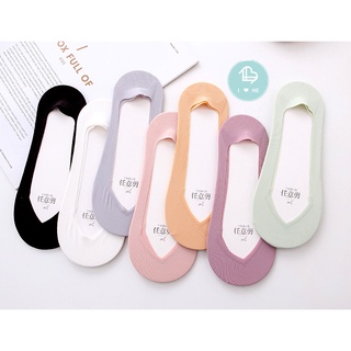  Tất vớ lười nữ tất đi giày búp bê giày lười đệm cao su chống tụt chống trượt cao cấp 