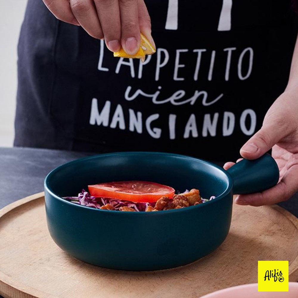 Khay nướng, khay nướng có tay cầm bằng sứ dùng được lò vi sóng và lò nướng nhiều màu | BigBuy360 - bigbuy360.vn