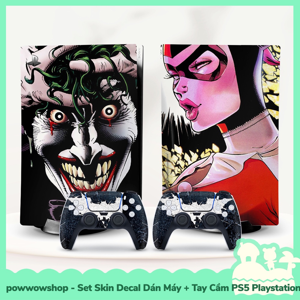 [Sẵn VN - Hỏa Tốc] 16 Mẫu Skin Decal Dán Trang Trí DIY Cho Tay Cầm &amp; Máy Game Playstation 5 PS5 Bản Đĩa Gothic Style