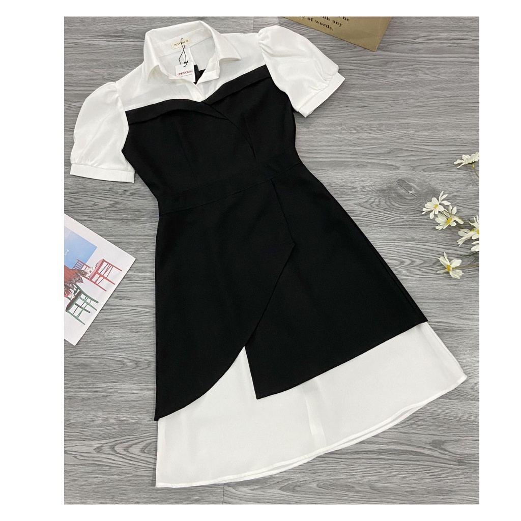 Váy sơ mi dáng dài, đầm công sở váy sơ mi thắt eo xinh | BigBuy360 - bigbuy360.vn