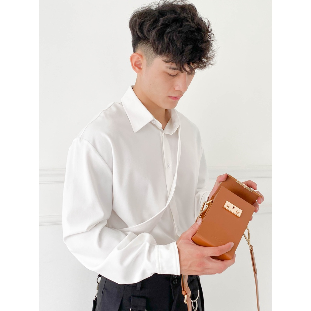 Túi Đeo Chéo DAGON BOX BAG BROWN KSOUL CONCEPT