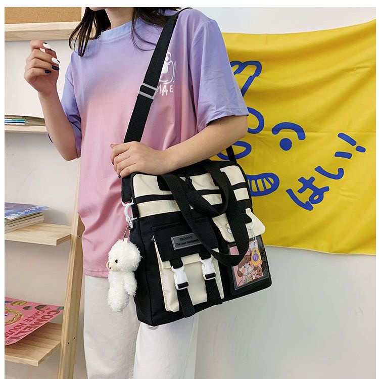 Túi Xách Đeo Chéo Một Bên Vai Sức Chứa Lớn Nhỏ Gọn Tươi Mới Cho Nữ @ -