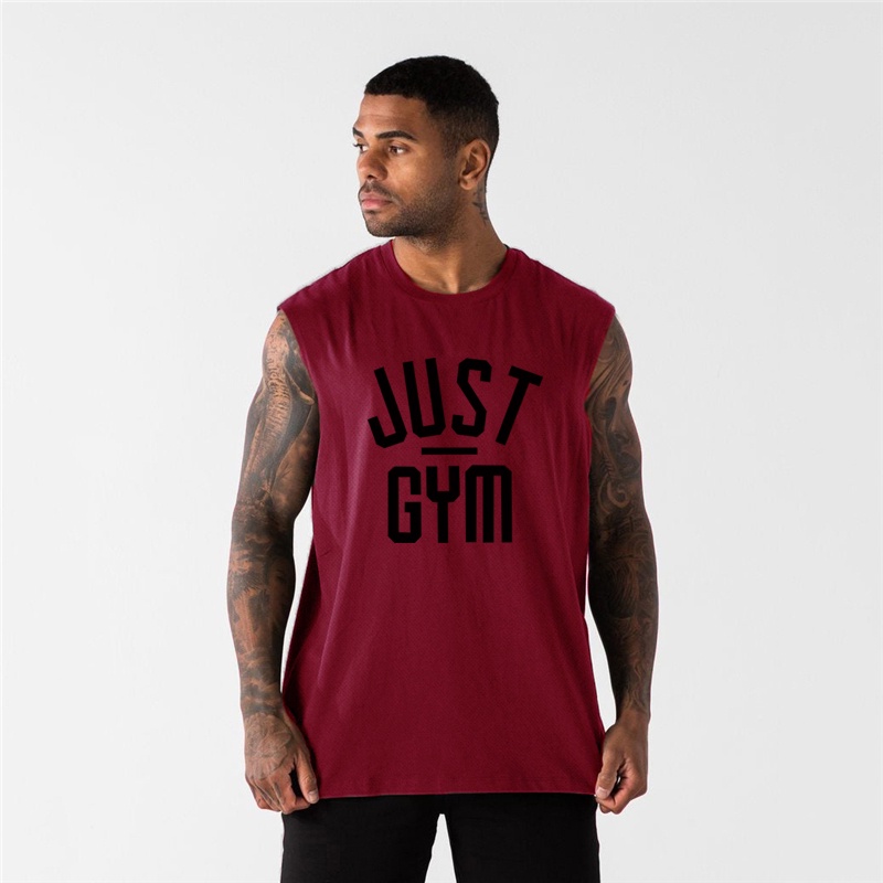 Mới Áo Ba Lỗ Lưới Thoáng Mát Nhanh Khô Cho Nam Tập Gym Thể Hình