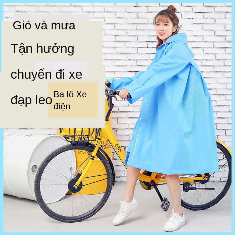 ๑✆Áo mưa Nữ Người lớn Thời trang Hàn Quốc Đi bộ đường dài Sinh viên Nam xe đạp Điện chạy pin Poncho Trẻ em < ₁