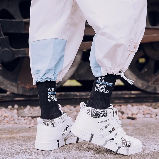 TẤT (VỚ) OFF WHITE MẪU 1 (tất nam nữ Unisex) - ẢNH THẬT