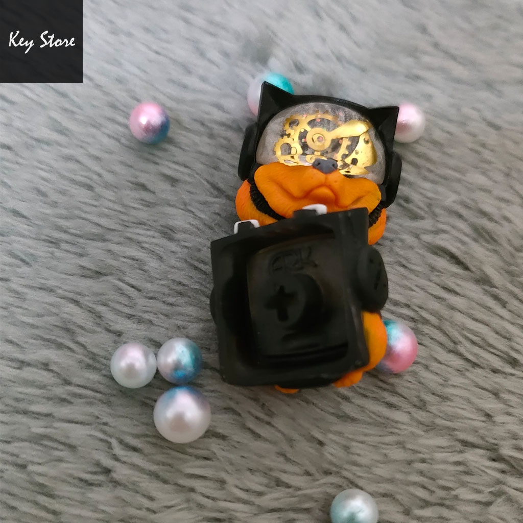 Nút bàn phím cơ artisan keycap sirius cam kính steampunk
