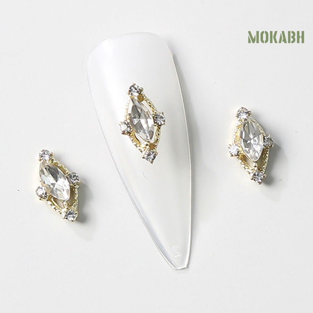 Set 10 Phụ Kiện Trang Trí Móng Tay Nghệ Thuật Bằng Hợp Kim Nhiều Hình Dạng Không Phai AB Phong Cách Vintage Charms Dành Cho Nữ