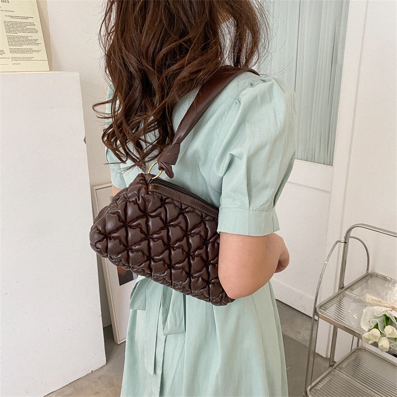 Túi Đeo Vai / Kẹp Nách Màu Trơn Nhỏ Gọn Thời Trang Cho Nữ