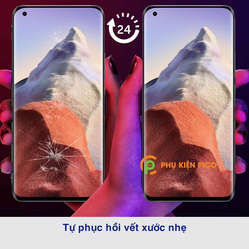 Dán màn hình Xiaomi Mi 11 Ultra PPF cao cấp dẻo vân mờ chống bám vân tay - Dán dẻo Xiaomi Mi 11 Ultra