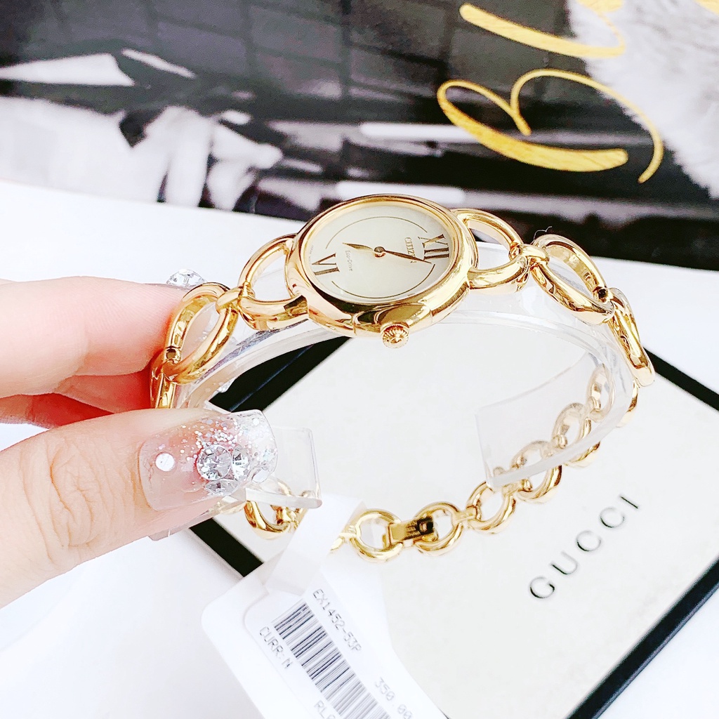 Đồng hồ nữ dây thép Citizen Eco Drive EX1452 53P