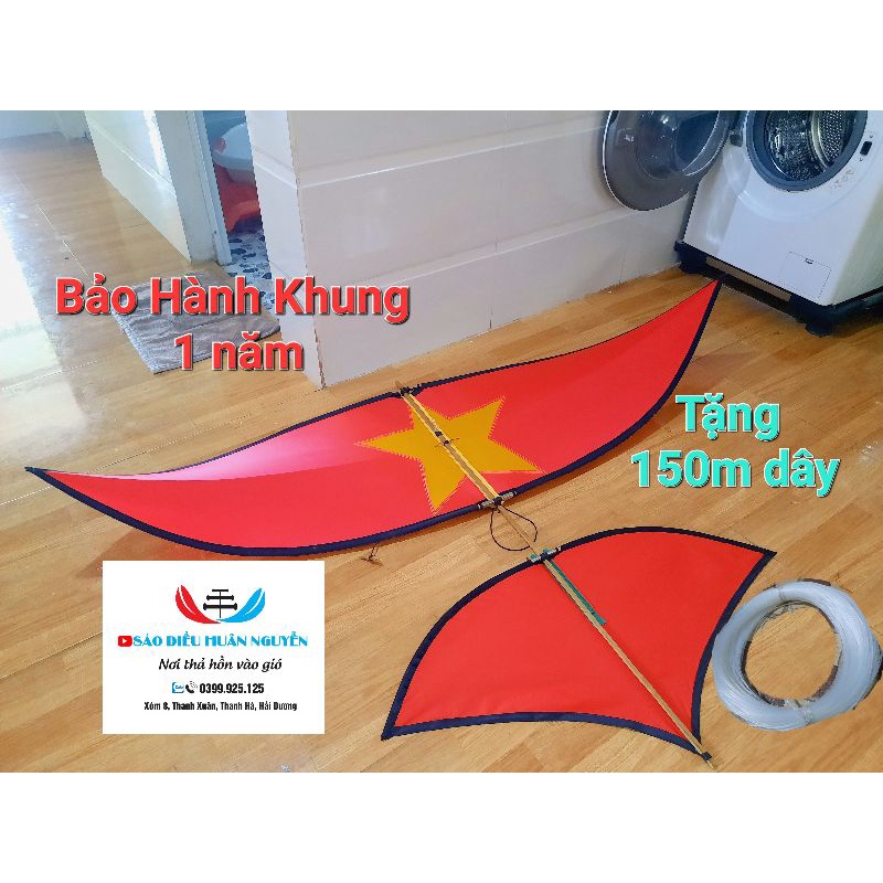 Diều học sinh 2m lắp ghép tặng kèm dây. Bảo hành 1 năm