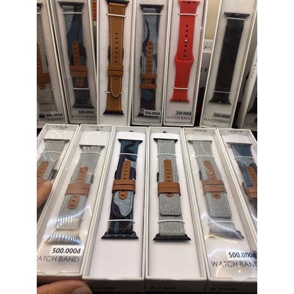 Dây đeo đồng hồ AP Watch S1/S2/S3/S4/S5/S6/S7 - 38/40/41mm, 42/44/45mm Vải sợi Veined Watchband ivalue
