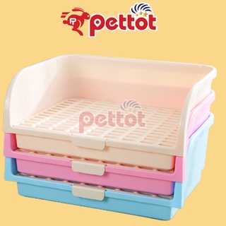 Khay vệ sinh size đại cho thỏ, chuột lang hàng cao cấp nhựa đẹp dày - Pettot