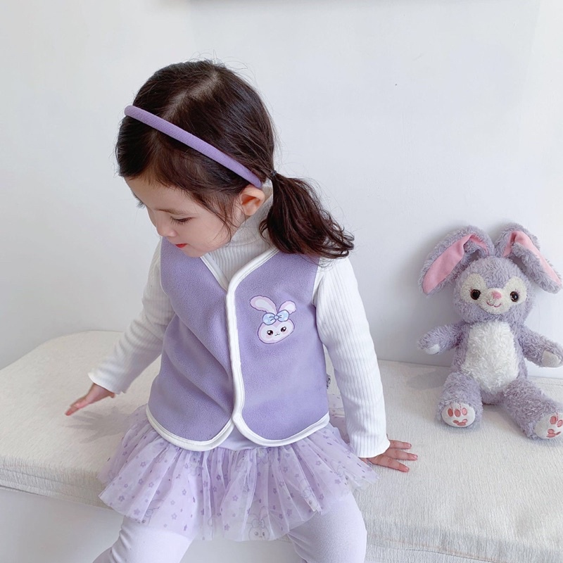 Quần Legging Phối Váy Lưới Xinh Xắn Kiểu Hàn Quốc Thời Trang Thu Đông Cho Bé Gái