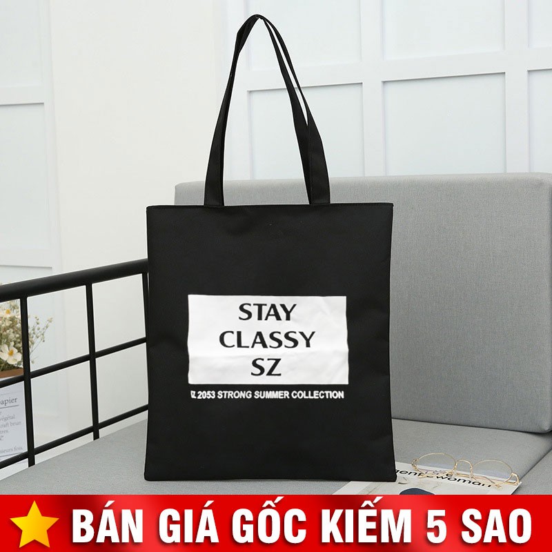 Túi Vải Tote SZ Có Dây Kéo P1518