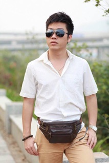 Túi mề gà da bò