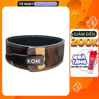 Đai lưng da tập Gym KOM