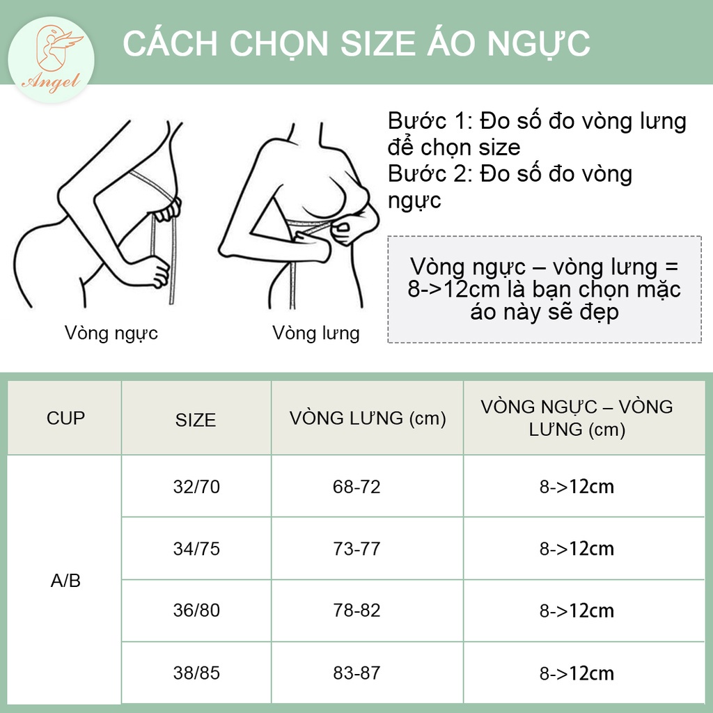 Áo lót nữ bra cao cấp không gọng siêu nhẹ, áo ngực đệm vừa nâng ngực chống chảy xệ