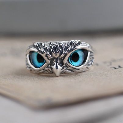 Nhẫn Nam Nữ Unisex Thời Trang Eagle Ring Merin Accessories Màu Bạc Cao Cấp - Nhẫn Unisex Đẹp Cá Tính Chất Liệu Titan