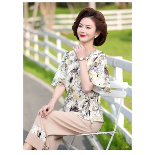 Bộ đồ trung niên ngắn tay mùa hè