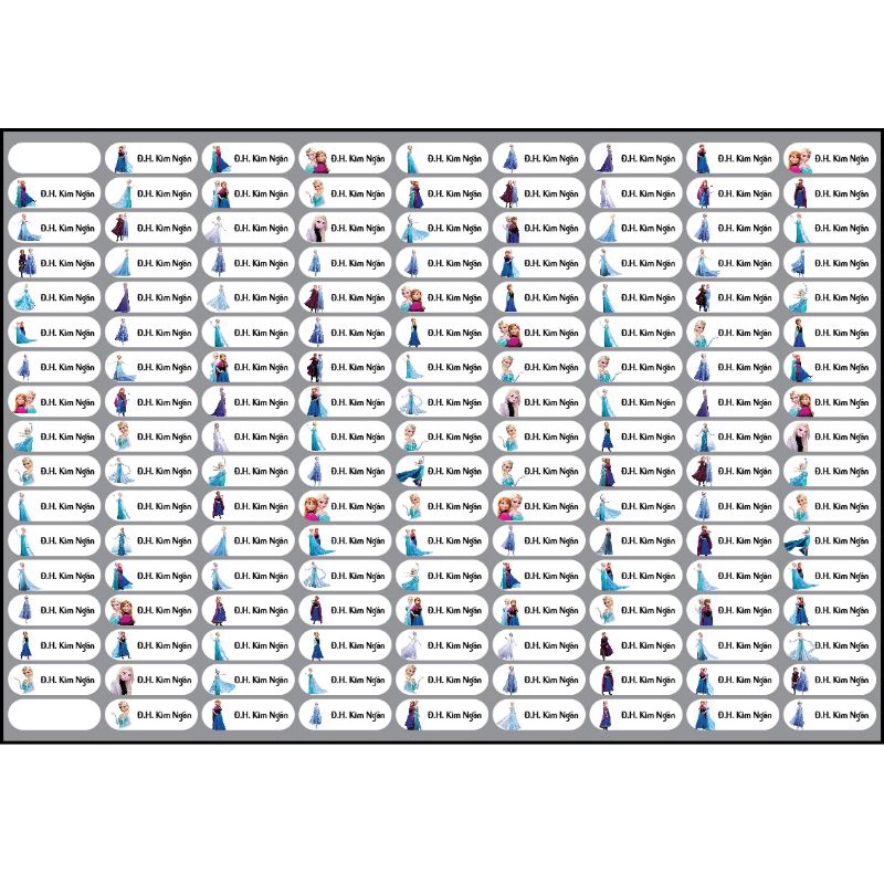 149 STICKER NGỘ NGHĨNH CHO BÉ YÊU, STICKER TÊN BÉ