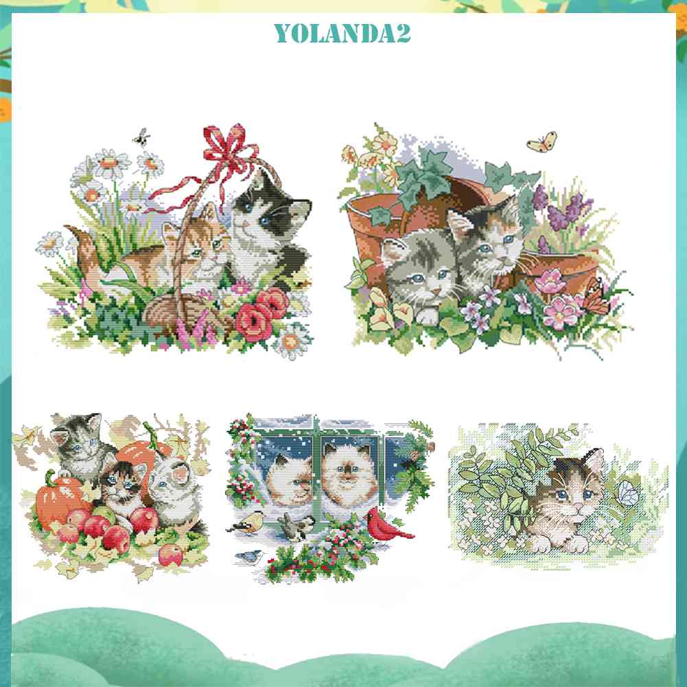 Bộ Tranh Thêu Chữ Thập 4 Mùa 2 Trái 14CT