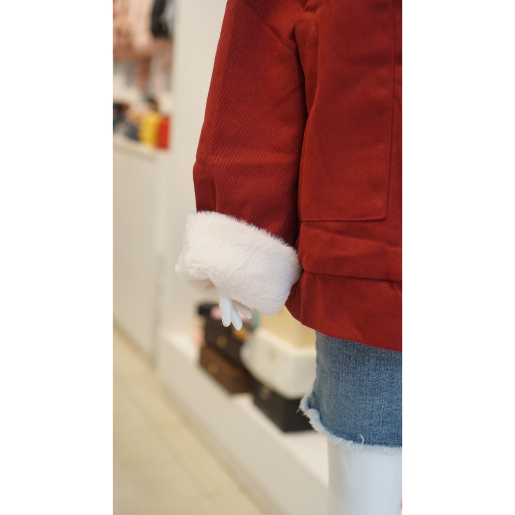 Áo Khoác Kaki Lông Ấm 406 Đỏ - hình thật | BigBuy360 - bigbuy360.vn