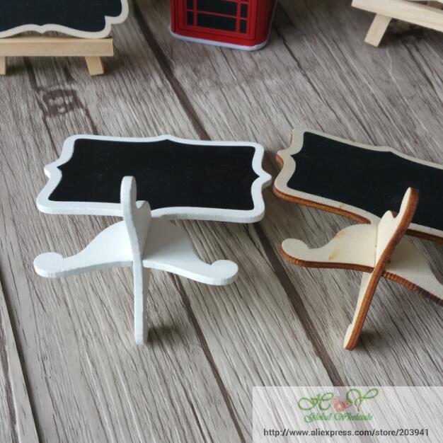 1 Cái / lốc Gỗ mini Bảng Đen Bộ Bảng Phấn Bảng Tin Ký Tiệc Cưới Trang Trí Cho Gỗ Thô Bàn Ghi Nhớ