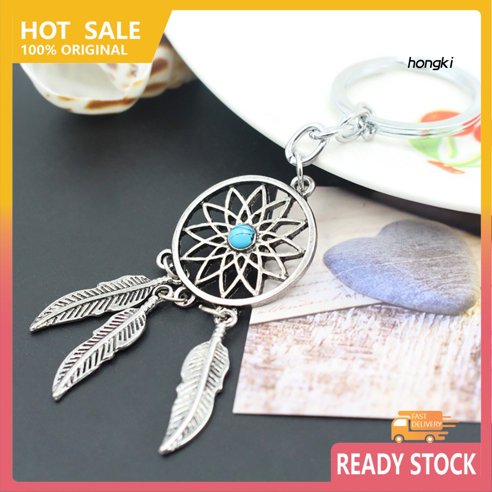 Móc Khóa Hình Dream Catcher Đính Đá Nhân Tạo Thời Trang
