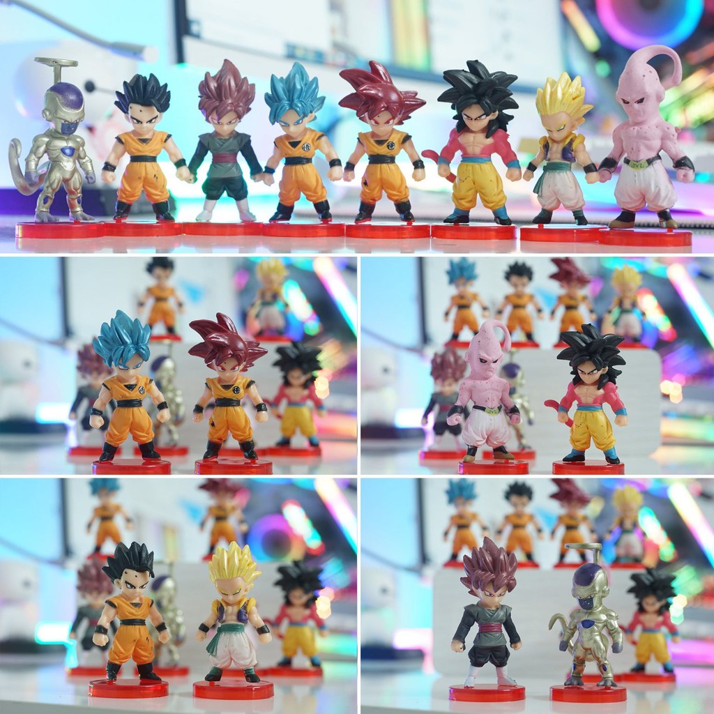 BỘ 8 MÔ HÌNH DRAGON BALL CHIBI 6CM