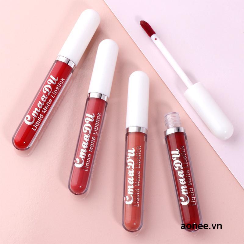 ✨✨Son môi Cmaadu chống nước không dính cốc 18 màu sắc tùy chọn tiện dụng