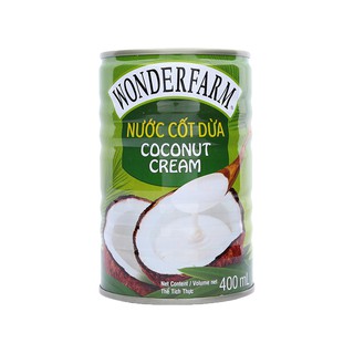 Nước Cốt Dừa Wonderfarm Coconut Cream Lon 400ml