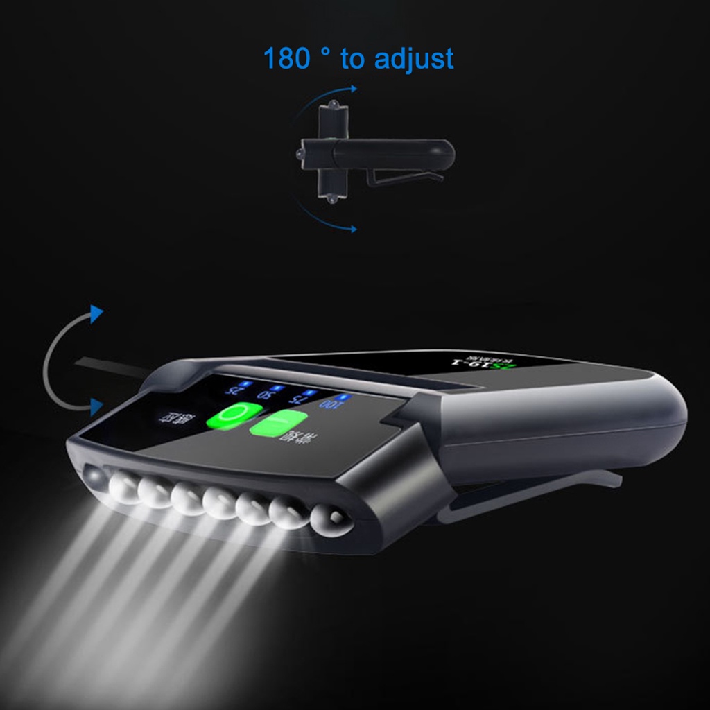 Đèn LED Kẹp Mũ Lưỡi Trai Có Thể Điều Chỉnh Sạc Bằng Cổng USB Dùng Khi Đi Câu Cá / Leo Núi