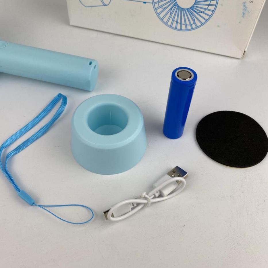 [Hàng Chính Hãng]_Quạt Cầm Tay Gutek Minifan 3 Tốc Độ Gió Với Pin Sạc Tích Điện , Tặng Kèm Dây Đeo Và Chân Để Bàn | BigBuy360 - bigbuy360.vn