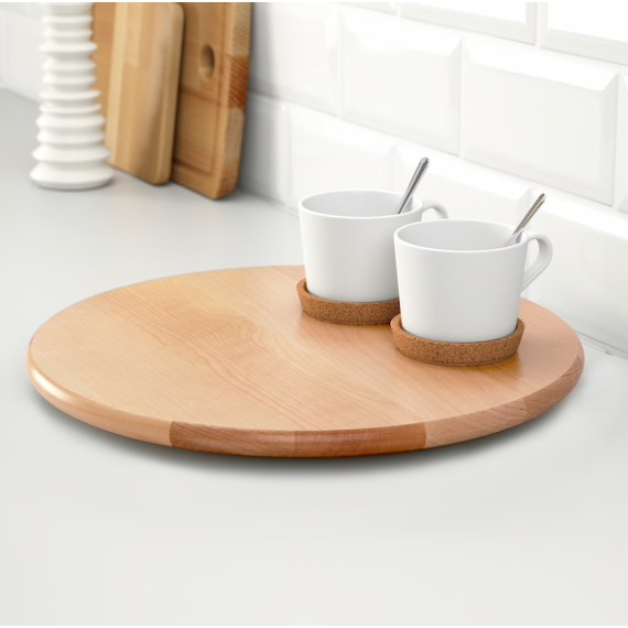 Đĩa gỗ đế xoay SNUDDA IKEA chính hãng ( có sẵn)