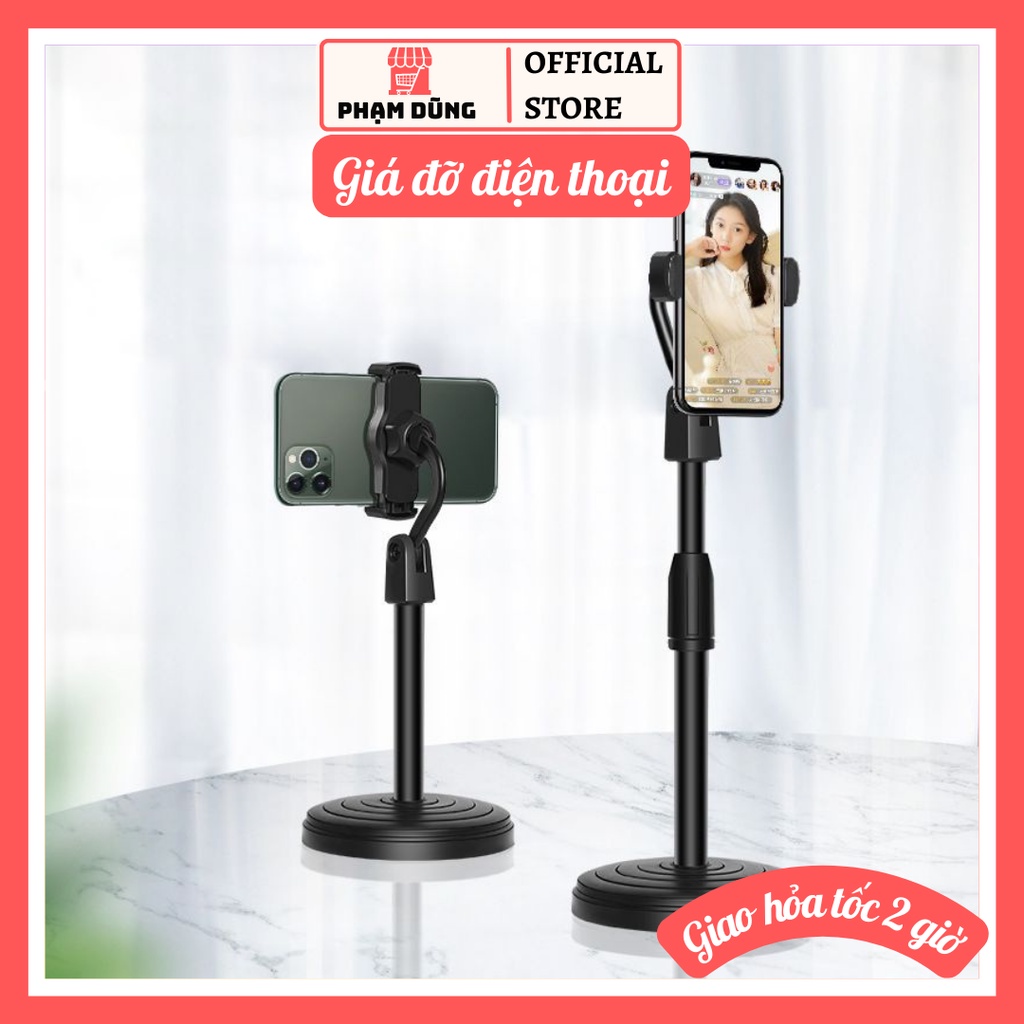 Giá đỡ điện thoại để bàn đa năng , kẹp điện thoại để bàn tiện lợi