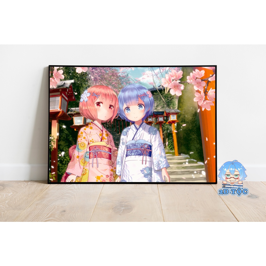 Ảnh Poster A3 Rem (22) Anime Manga Light Novel Re:Zero Chất Liệu Giấy Cao Cấp - 2D Tộc Shop