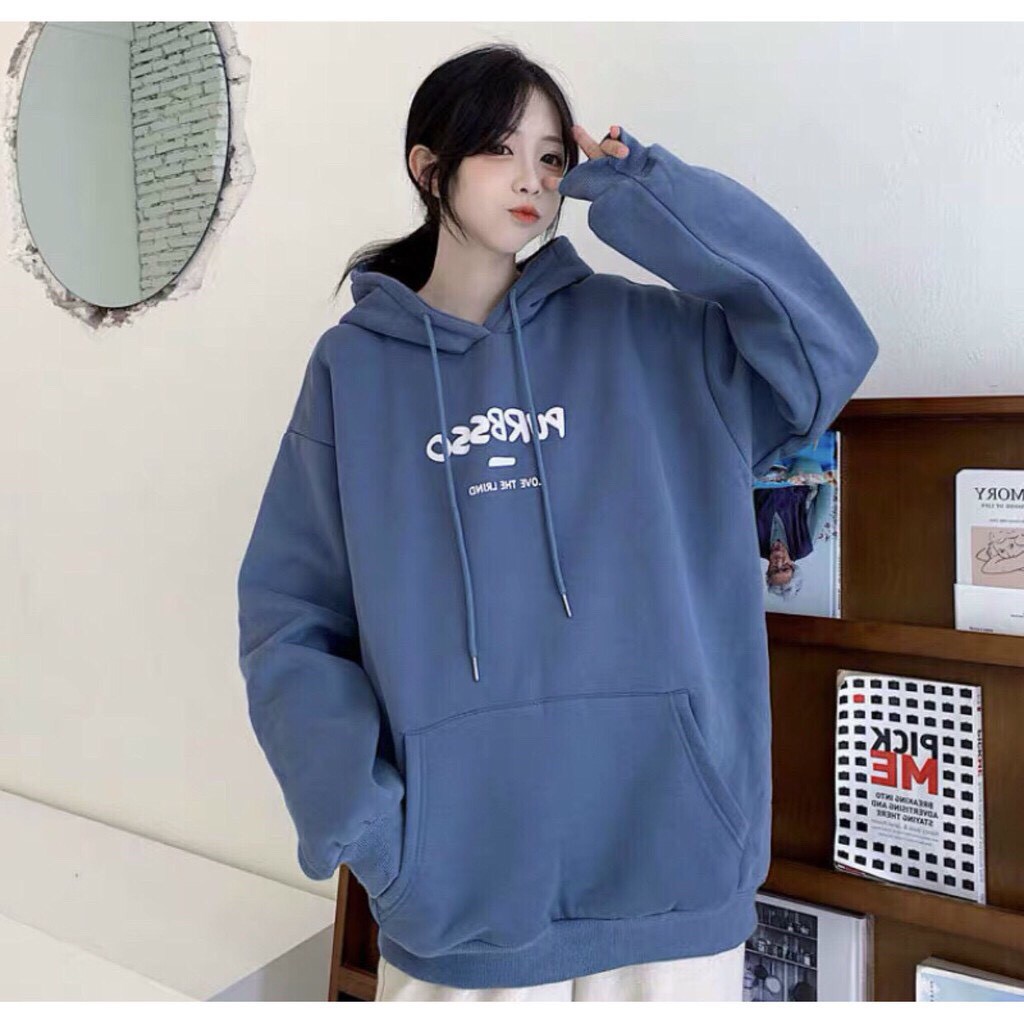 Áo hoodie nữ, áo hoodie nam, họa tiết chữ PURBSSO , áo hoodí siêu hot, thời trang thu đông