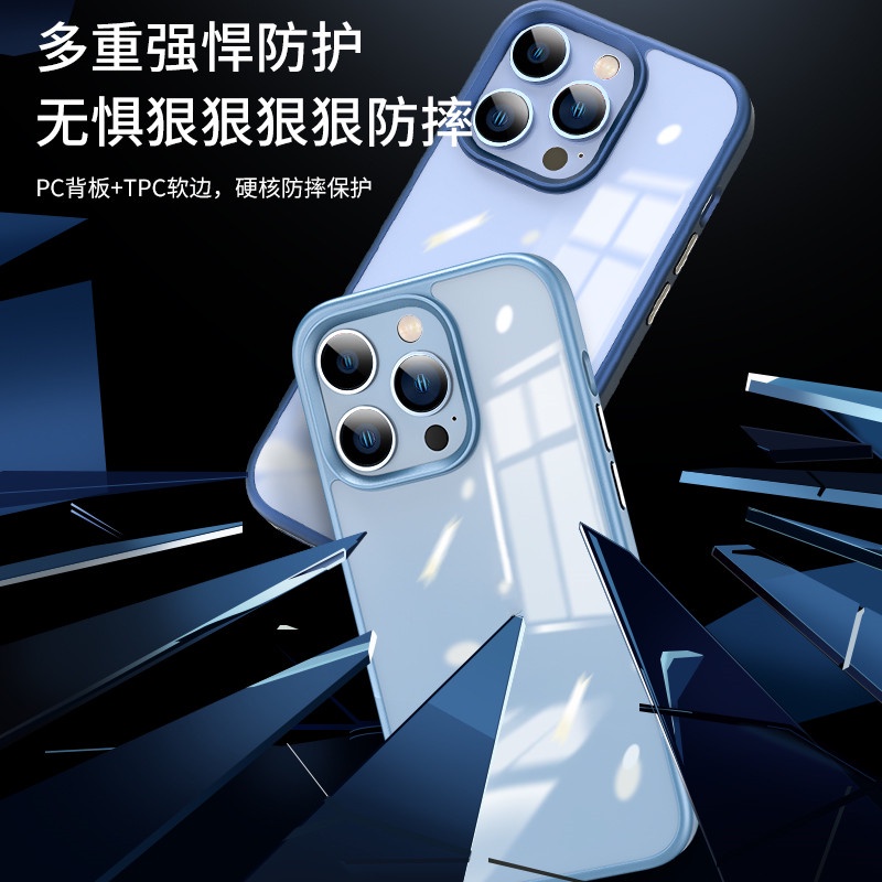 Ốp Điện Thoại Acrylic Trong Suốt Chống Sốc Sang Trọng Cho iPhone 14 12 13 14 Pro MAX 14 MAX