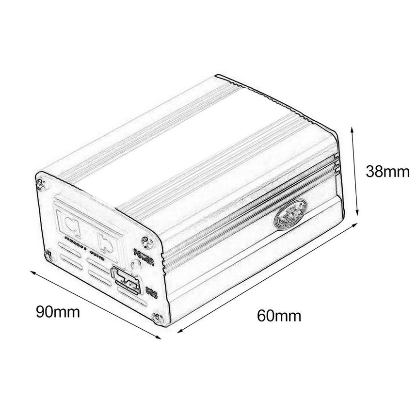 Bộ chuyển đổi nguồn điện tự động 12V DC sang AC 110V / 220V cho xe hơi