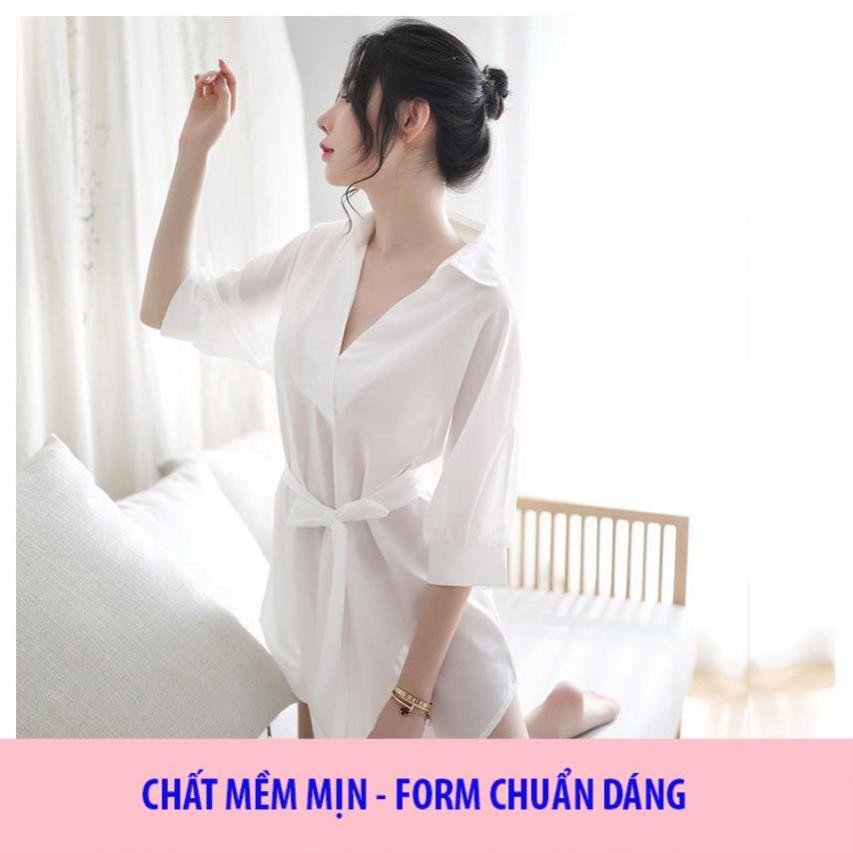 [ SIÊU PHẨM - SIÊU MỊN] áo sơ mi ngủ nữ cao cấp - váy ngủ đẹp dài quyến rũ B1030 | BigBuy360 - bigbuy360.vn