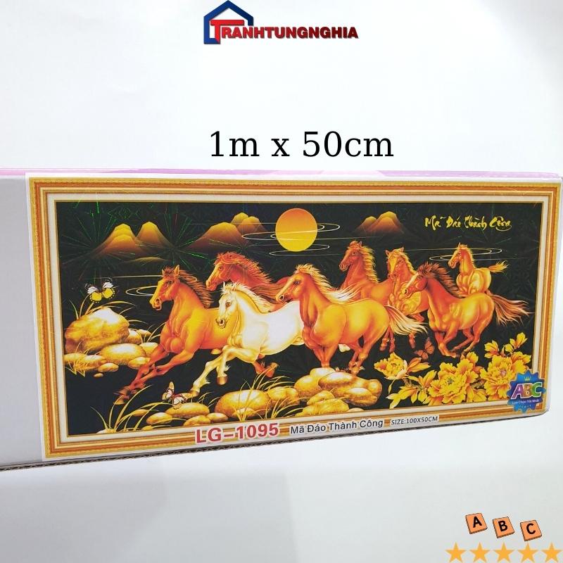 Tranh đính đá ABC tự làm mã đáo thành công nền đen