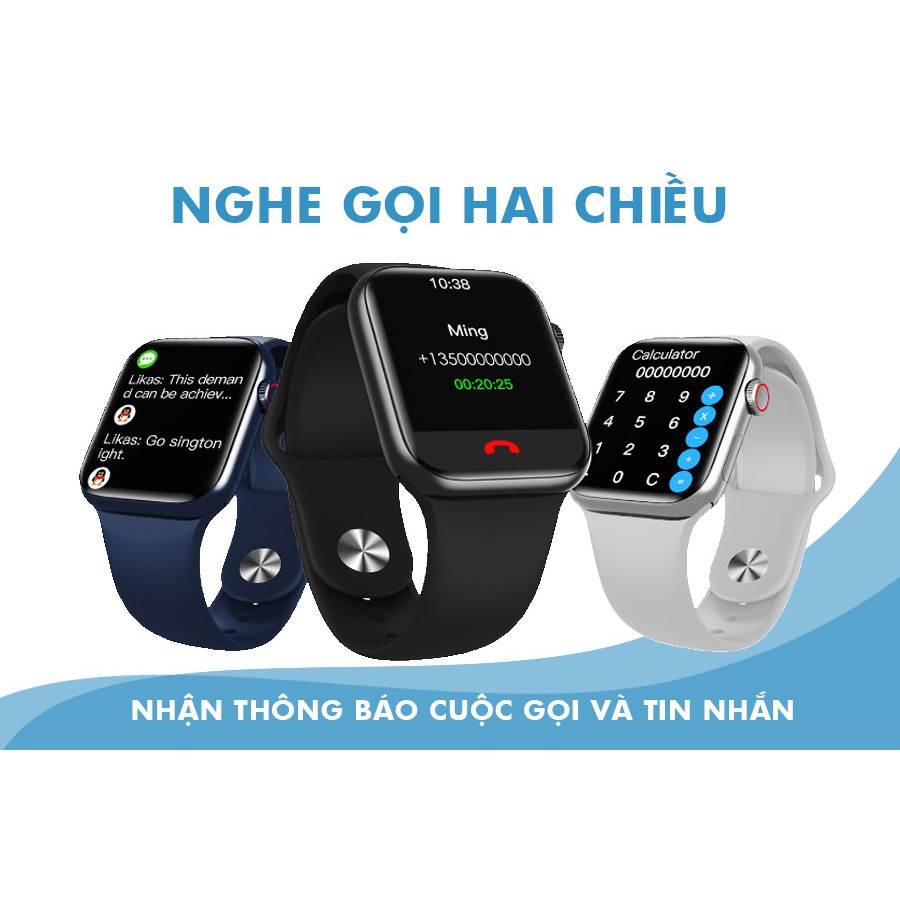 [HW16] Đồng hồ thông minh HW16 có tiếng Việt, thay được hình nền, nhận cuộc gọi điện thoại, zalo