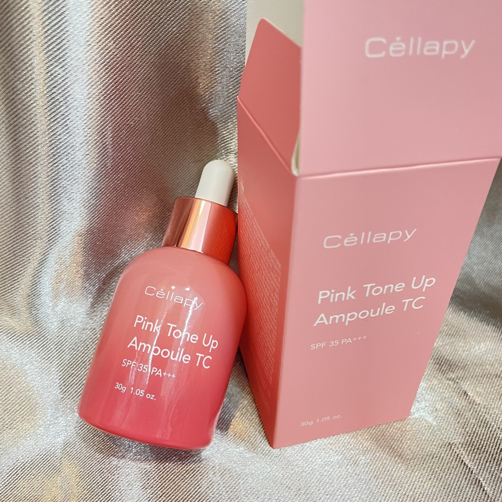 Tinh Chất Căng Bóng Nâng Tông Da CELLAPY PINK TONE UP AMPOULE